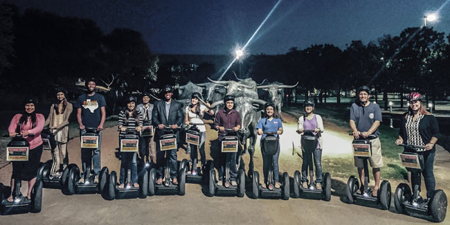 LEAP Center Students Explore the History of Dallas on a Segway